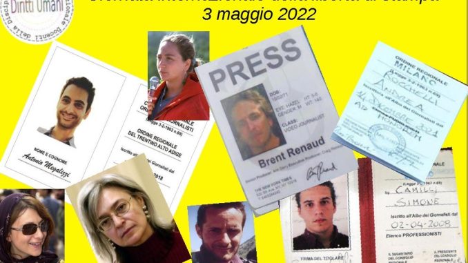 XXIX Giornata Mondiale della Libertà di Stampa