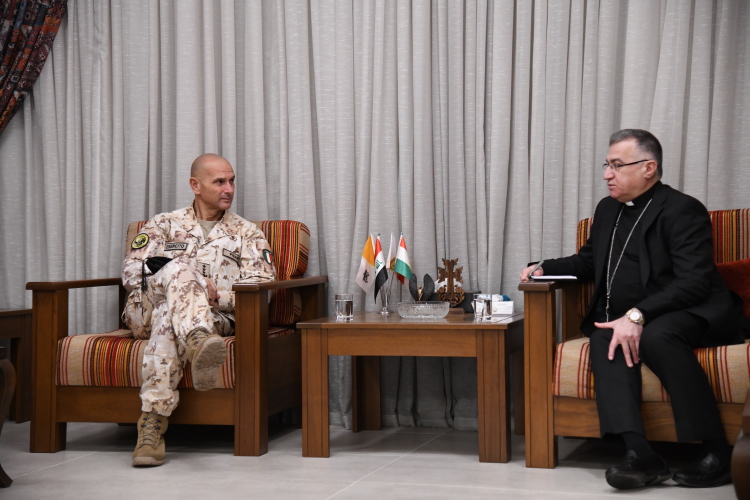 Iraq. Visita ufficiale di Daniele Pisani comandante ITNCC dell’Arcidiocesi di Erbil