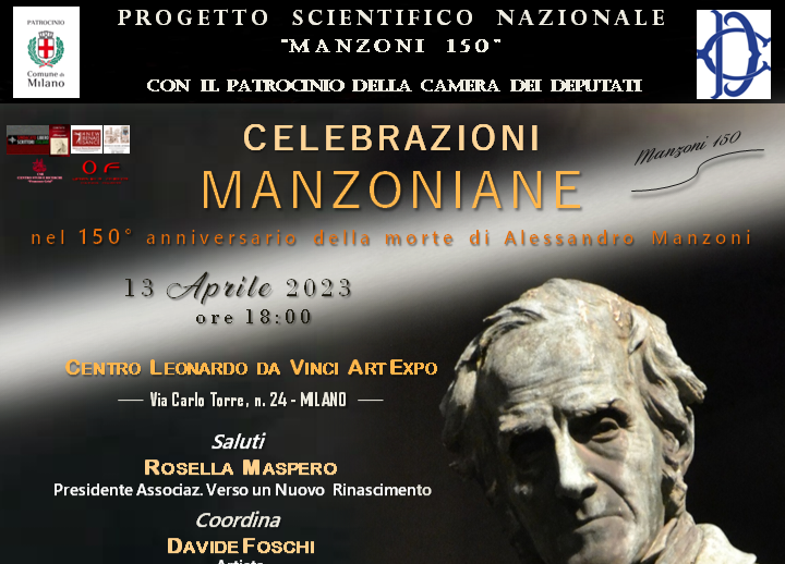 A Milano l’avvio delle Celebrazioni Manzoniane. Il 13 Aprile con “Manzoni 150”