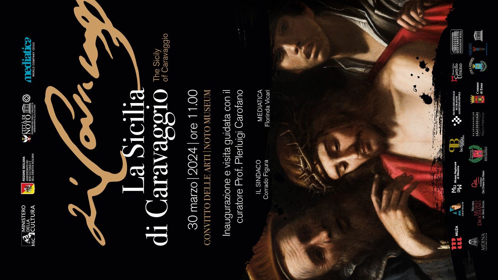A Noto la mostra “La Sicilia di Caravaggio”, in esposizione l’opera San Giovannino alla fonte