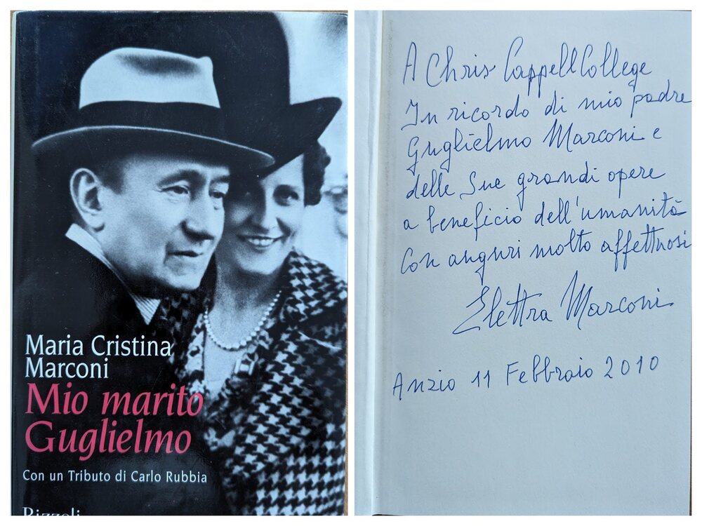Il Nobel Guglielmo Marconi nel ricordo della figlia Elettra. Ospite del Chris Cappell College di Anzio